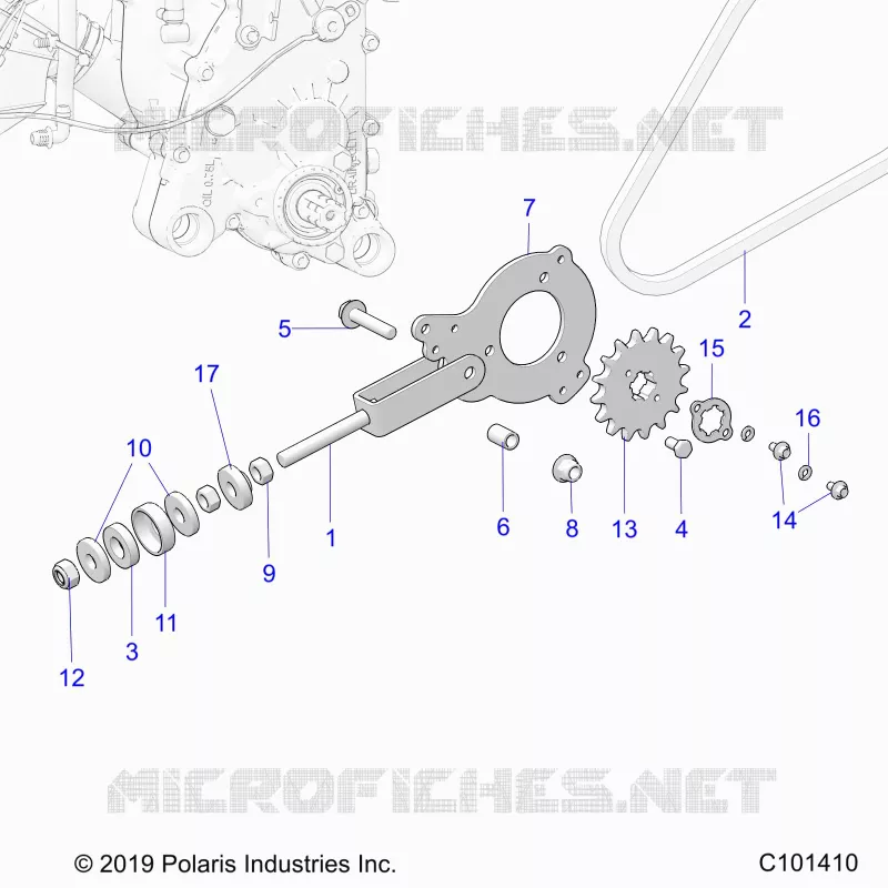 DRIVE TRAIN, TENDEUR DE CHAINE AND SPROCKET