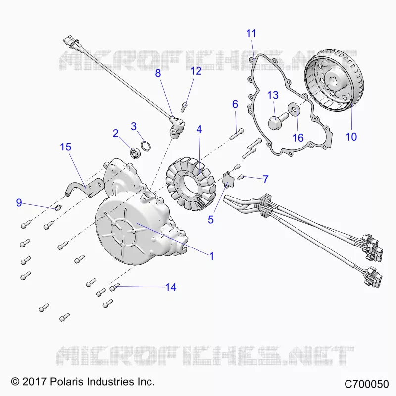 ENGINE, STATOR AND FLYROUE
