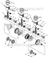 PISTON ET VILEBREQUIN XLT E940767,  XLT SP E940667    XLT SKS E940567 (49274227420035)