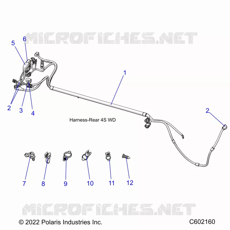 ELECTRICITE, WIRE HARNESS, REAR