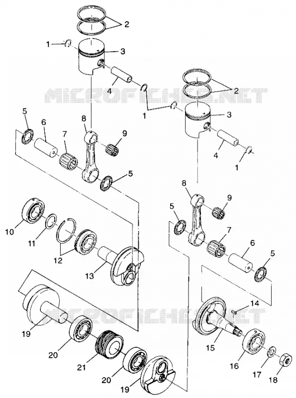 PISTON ET VILEBREQUIN