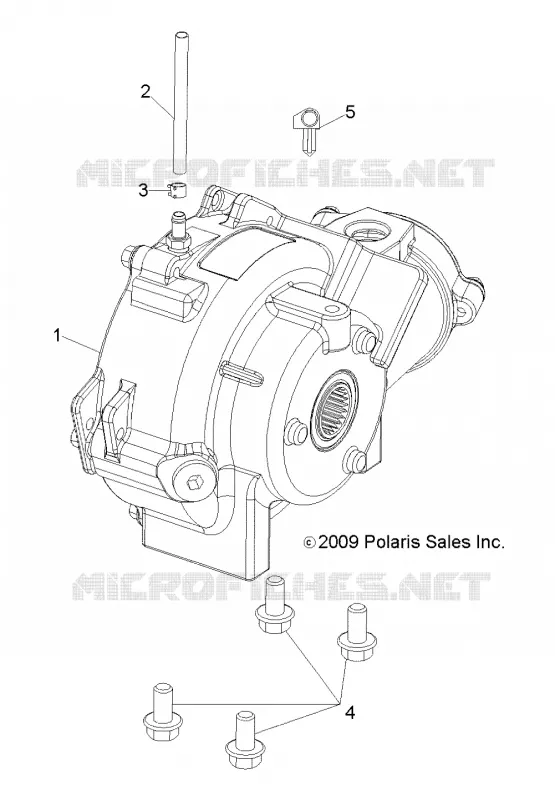 SYSTÈME DE TRANSMISSION, FRONT GEARCASE MOUNTING