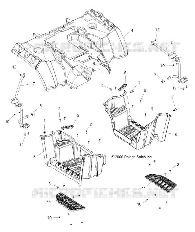 HABITACLE ARRIERE and FOOTWELL