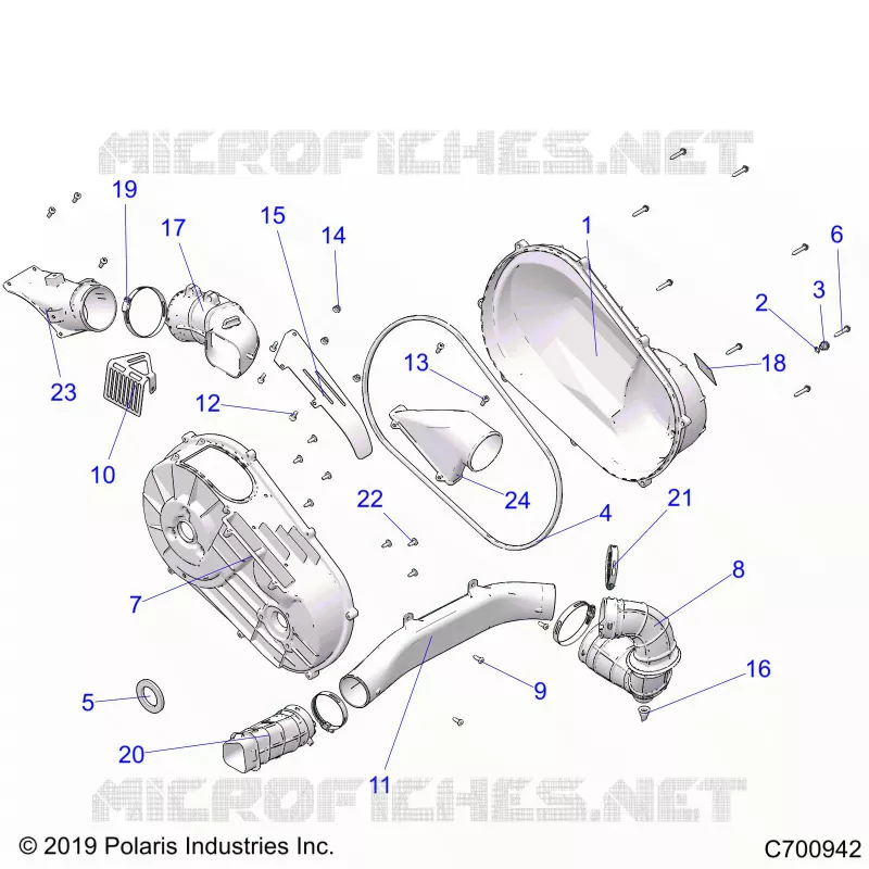 SYSTÃˆME DE TRANSMISSION, CLUTCH COVER AND DUCTING