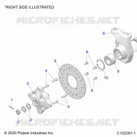 SUSPENSION AVANT HUB, CARRIER, AND BRAKE DISC