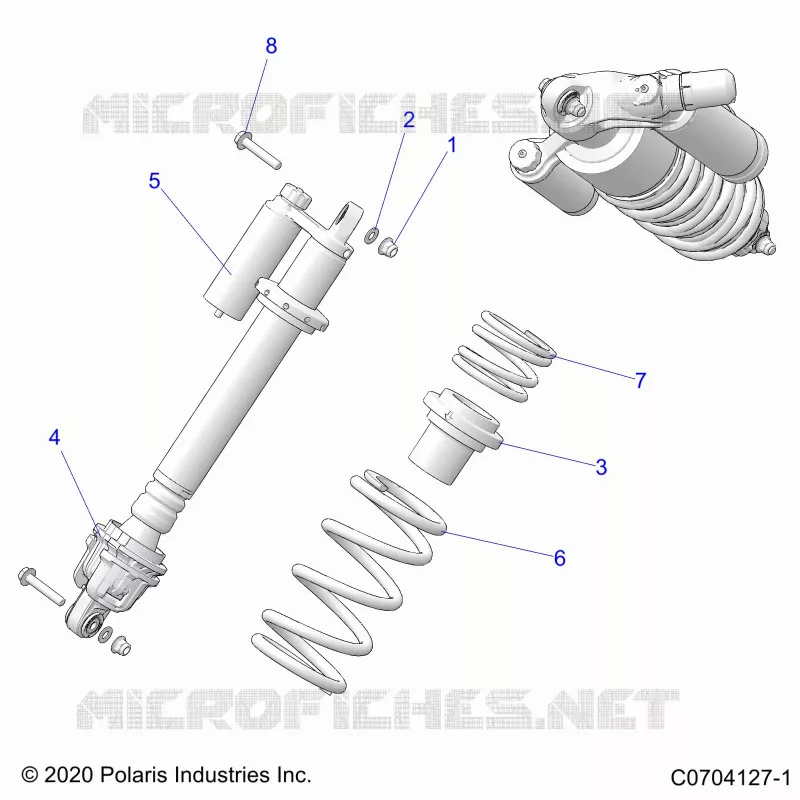 SUSPENSION, AMORTISSEUR AVANT MOUNTING