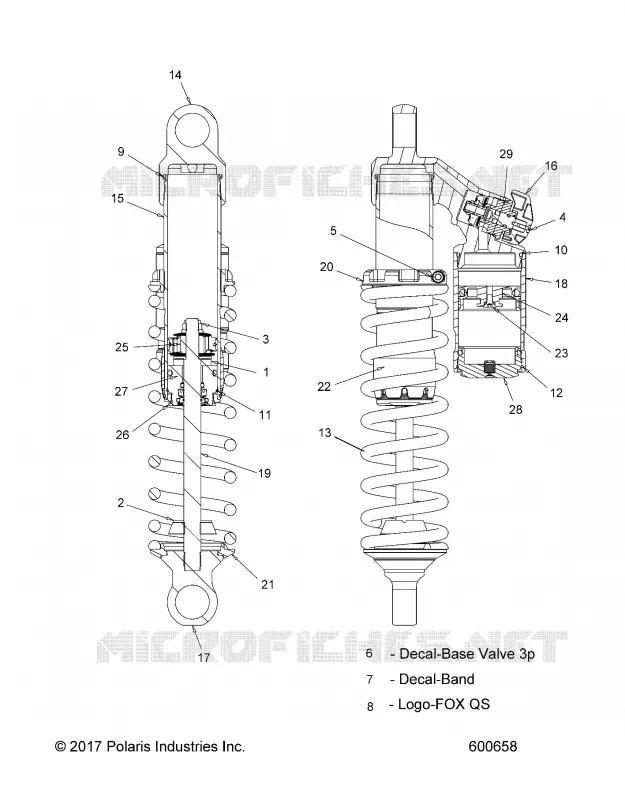 SUSPENSION, AMORTISSEUR AVANT (LE)