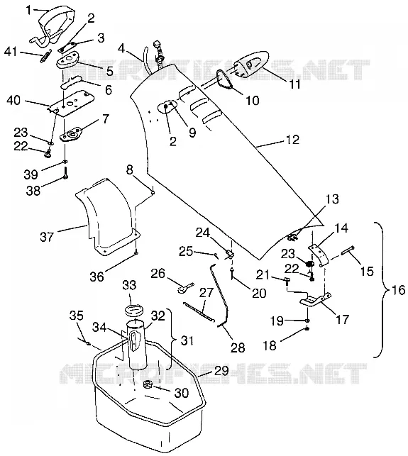 COFFRE AVANT SLT 780 B974588 (4941174117A008)