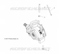 SYSTÈME DE TRANSMISSION, GEARCASE MOUNTING, FRONT