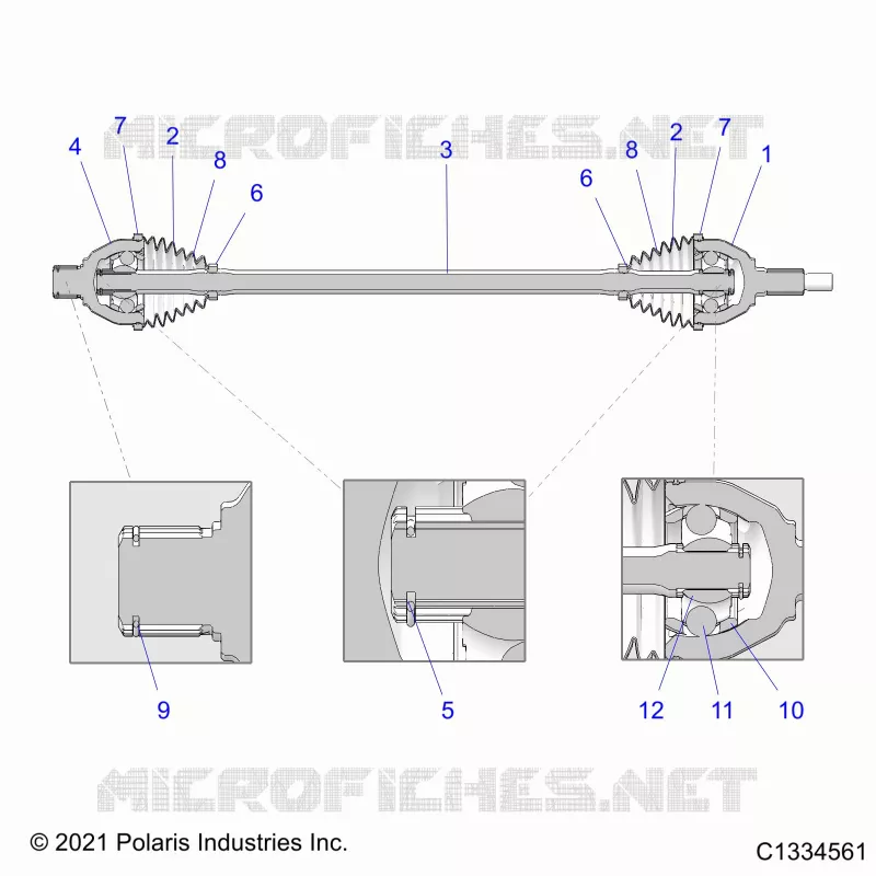 SYSTÃˆME DE TRANSMISSION, HALF SHAFT, FRONT