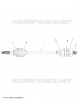 DRIVE TRAIN, ARBRE DE TRANSMISSION ARRIERE