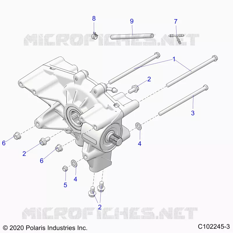 SYSTÃˆME DE TRANSMISSION, REAR GEARCASE MOUNTING