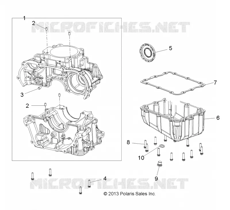 CARTERS MOTEUR AND OIL SUMP
