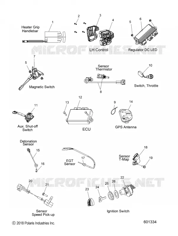 BOUTONS, SENSORS AND COMPONENTS