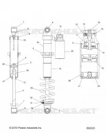 SUSPENSION, AMORTISSEUR ARRIERE TRACK (7044566)