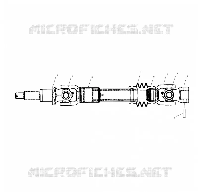 MID AXLE ARBRE DE TRANSMISSION (RH)