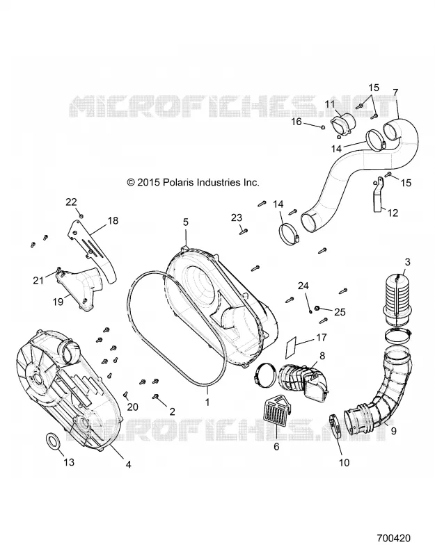 SYSTÈME DE TRANSMISSION, COUVERCLE D'EMBRAYAGE AND DUCTING