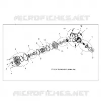 SYSTEME DE TRANSMISSION, FRONT GEARCASE INTERNALS