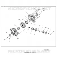 SYSTÃˆME DE TRANSMISSION, REAR GEARCASE, INTERNALS