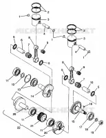 PISTON ET VILEBREQUIN 500 EFI 0963774 AND EUROPEAN 500 EFI E963774 (4936183618C010)