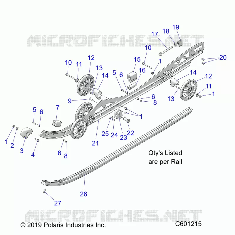 SUSPENSION, FIXATION RAIL