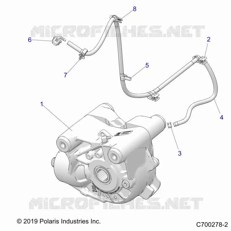 DRIVE TRAIN, FRONT SUPPORT PONT
