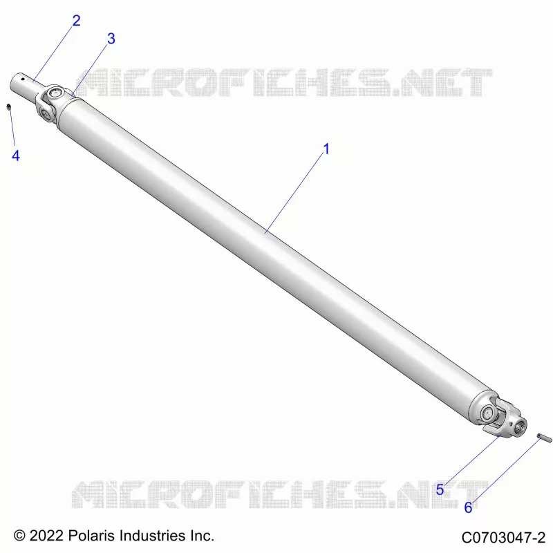 SYSTÃˆME DE TRANSMISSION, PROP SHAFT,FRONT