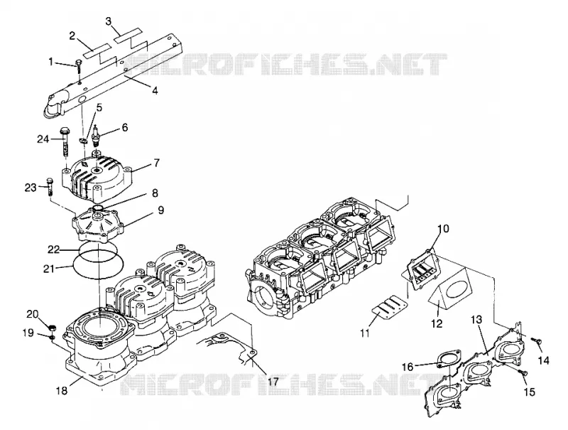 CYLINDRE   COLLECTEUR SL 900 B964291 AND  INTL. SL 900 I964291 (4935583558C002)