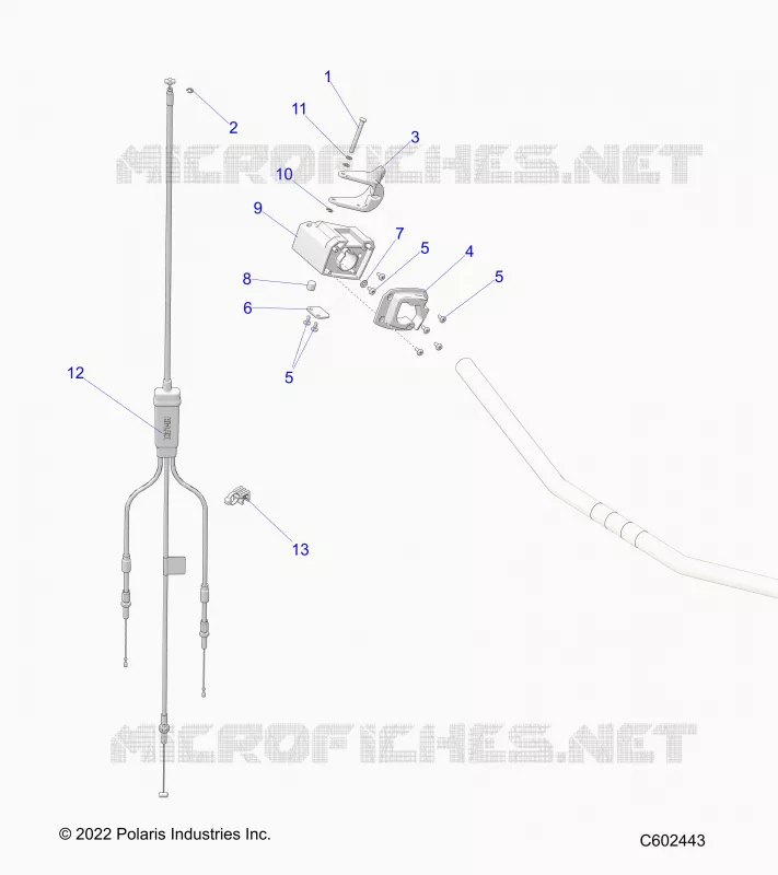 MOTEUR, THROTTLE CONTROL ASM.