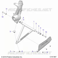 SUSPENSION, A-ARM AND SUPPORT MOUNTING -A18SDA57F1/SDE57F1 