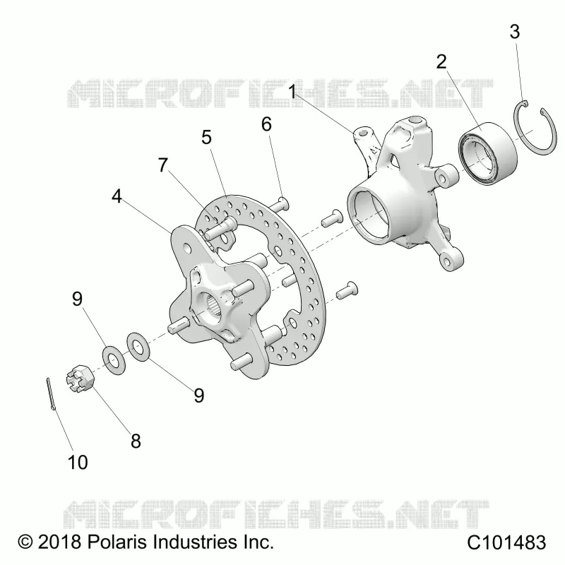 SUSPENSION AVANT HUB AND STEERING KNUCKLE- A21SGE95FK/S95CK/S95FK (C101483)