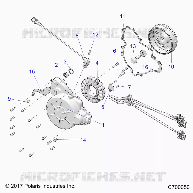 ENGINE, STATOR AND FLYROUE