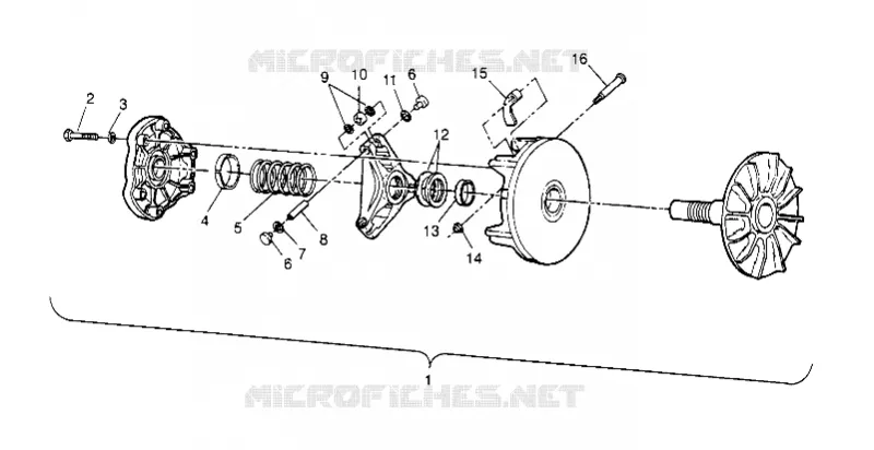 EMBRAYAGE DE TRANSMISSION ASSEMBLY  4X4 400L W948140 (4926772677C001)