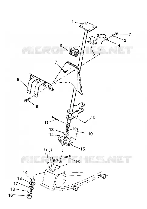 COLONNE DE DIRECTION Sportsman 4X4 / W938039 (4926382638018A)