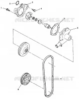 POMPE A EAU CLASSIC TOURING 0973365 and EUROPEAN CLASSIC TOURING E973365 (4938493849C010)