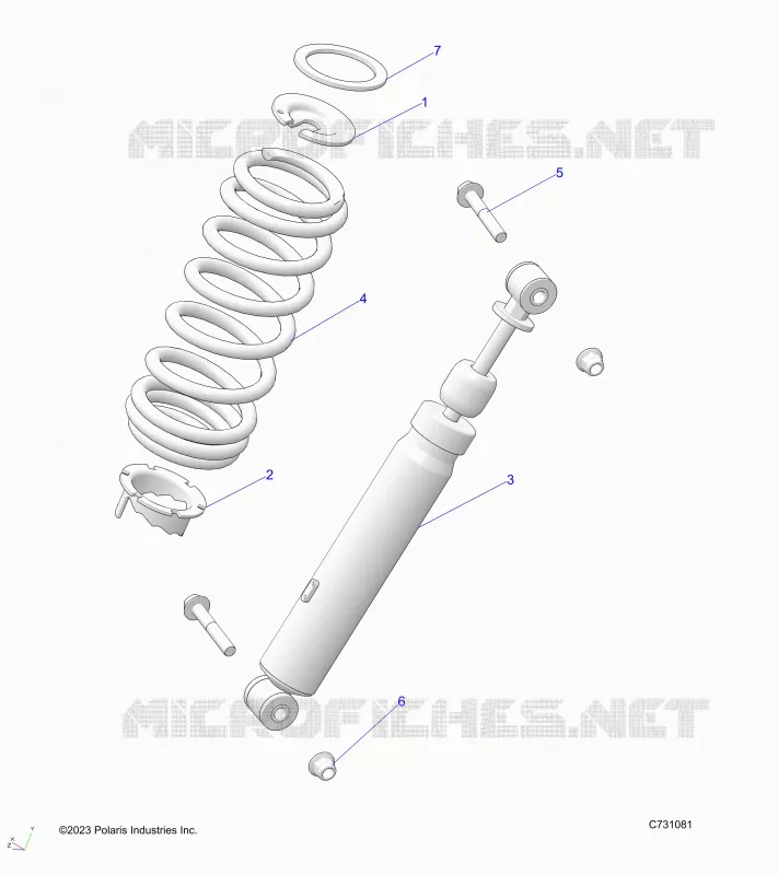 SUSPENSION, AMORTISSEUR AVANT MOUNTING