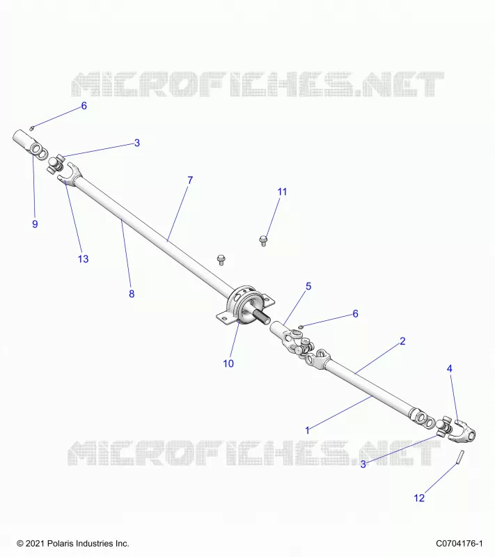 SYSTÃˆME DE TRANSMISSION, FRONT PROP SHAFT