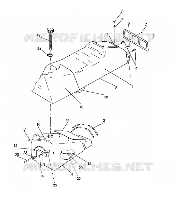 SIEGE/RESERVOIR ASSEMBLY 650 (4921312131003A)