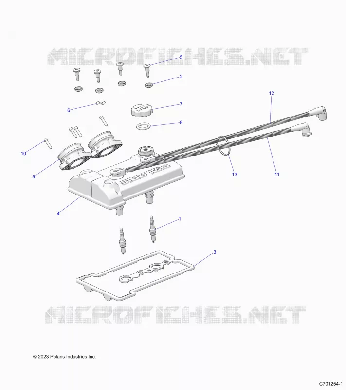 ENGINE, THROTTLE BODY AND COUVERCLE SOUPAPE
