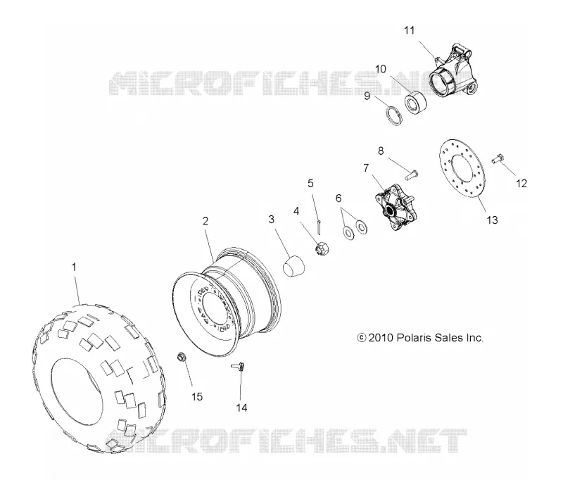 ROUES, REAR TIRE AND FREIN DISC