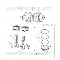 MOTEUR, VILEBREQUIN AND PISTON