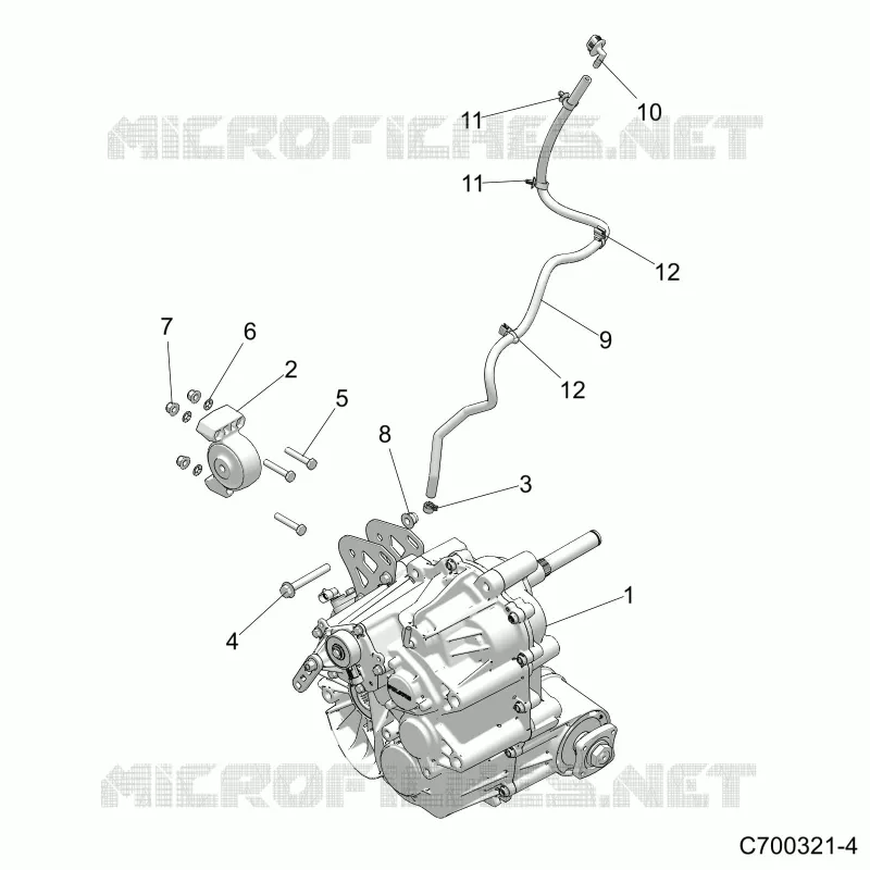 SYSTÃˆME DE TRANSMISSION, MAIN GEARCASE MOUNTING
