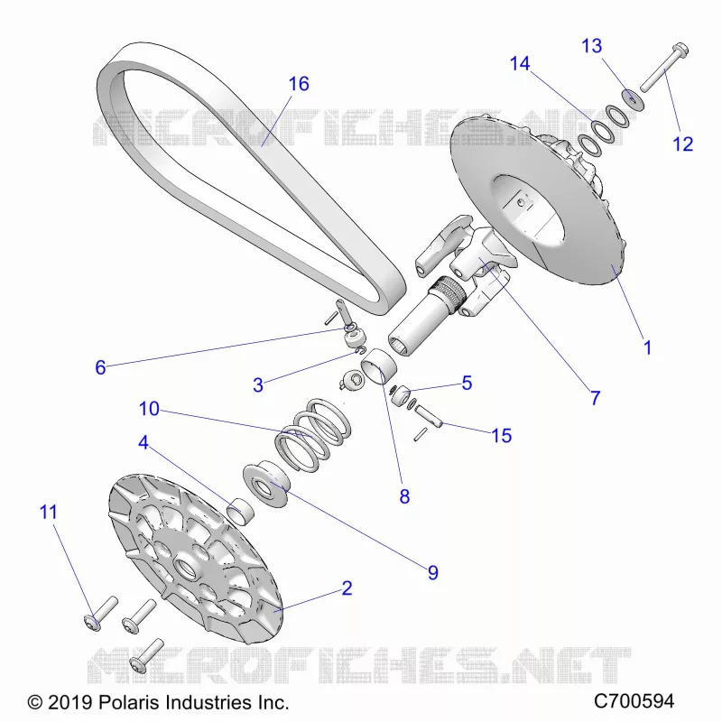 SYSTÃˆME DE TRANSMISSION, SECONDARY CLUTCH