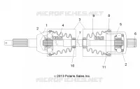 DRIVE TRAIN, ARBRE DE TRANSMISSION ARRIERE