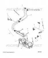 FUEL SYSTEM, RAIL, LINES AND CORPS DE PAPILON