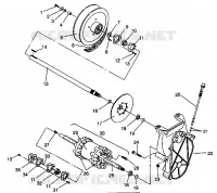 SYSTÈME DE TRANSMISSION ASSEMBLY 440 XCR SP 0941660 (4927082708019A)
