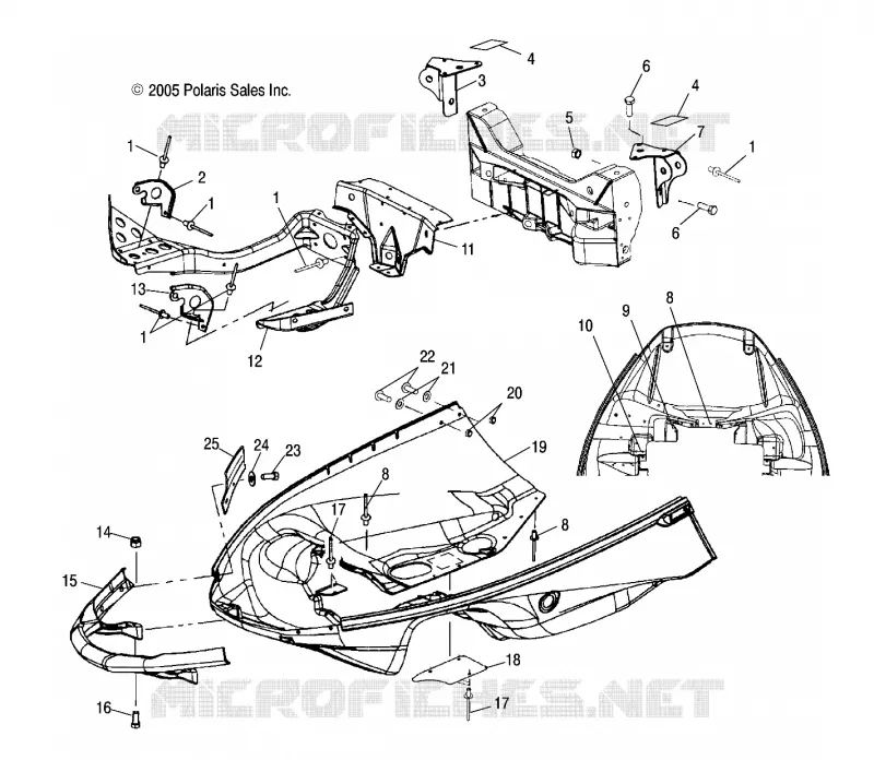 CARROSSERIE AVANT ET PARE CHOCS