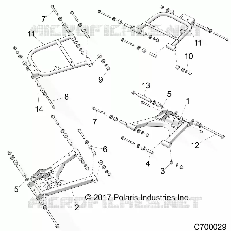 SUSPENSION ARRIERE CONTROL ARMS