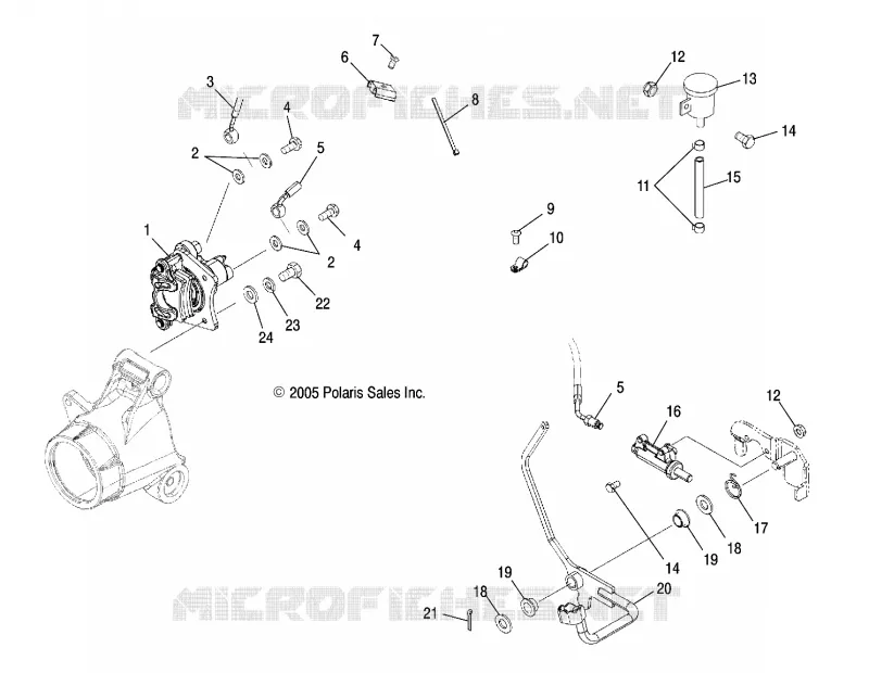 MAITRE CYLINDRE, REAR/FOOT PEDAL