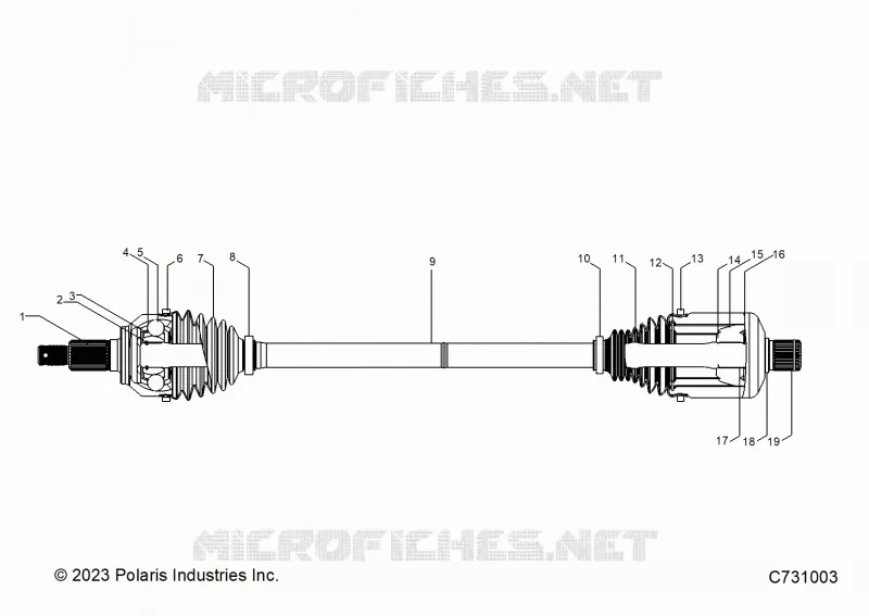 SYSTÃˆME DE TRANSMISSION, FRONT HALF SHAFT